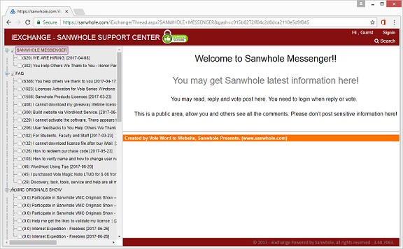 Title: Sanwhole iExchange - Description: Sanwhole iExchange
